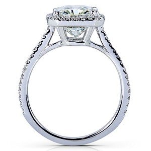 3 carat radiant cut moissanite engagement ring