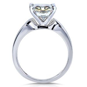 large moissanite engagement ring