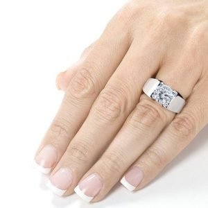 3 carat moissanite solitaire engagement rings
