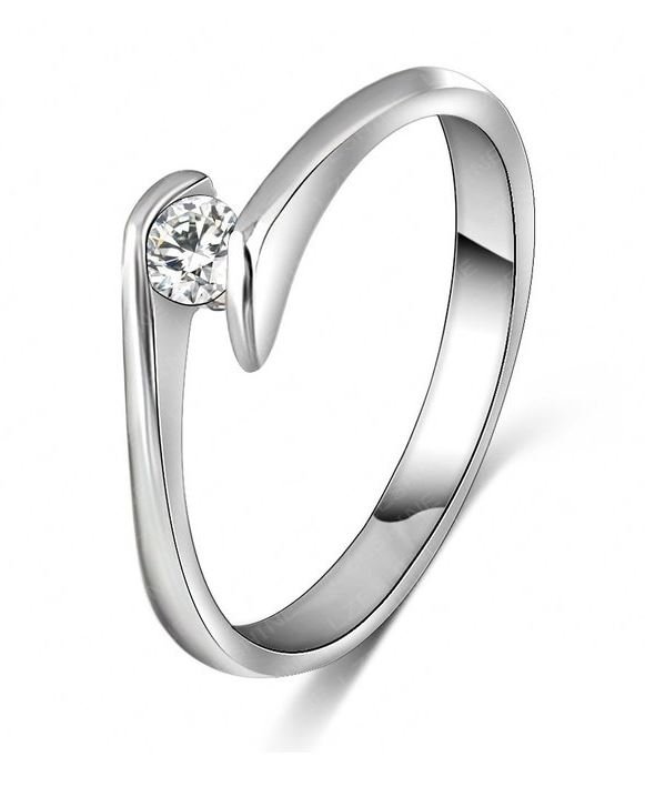 Crystal Engagement Ring