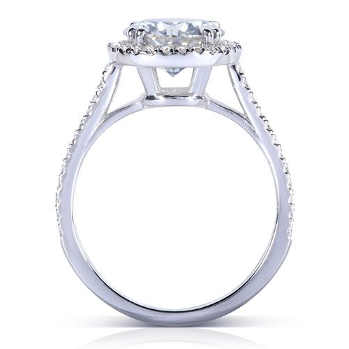 2 carat vintage moissanite engagement ring