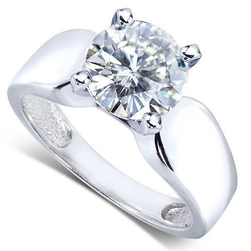 2 carat moissanite engagement rings