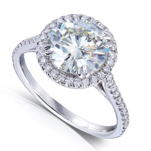 2 carat moissanite engagement rings