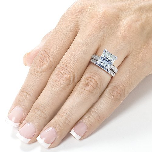 moissanite wedding sets sale